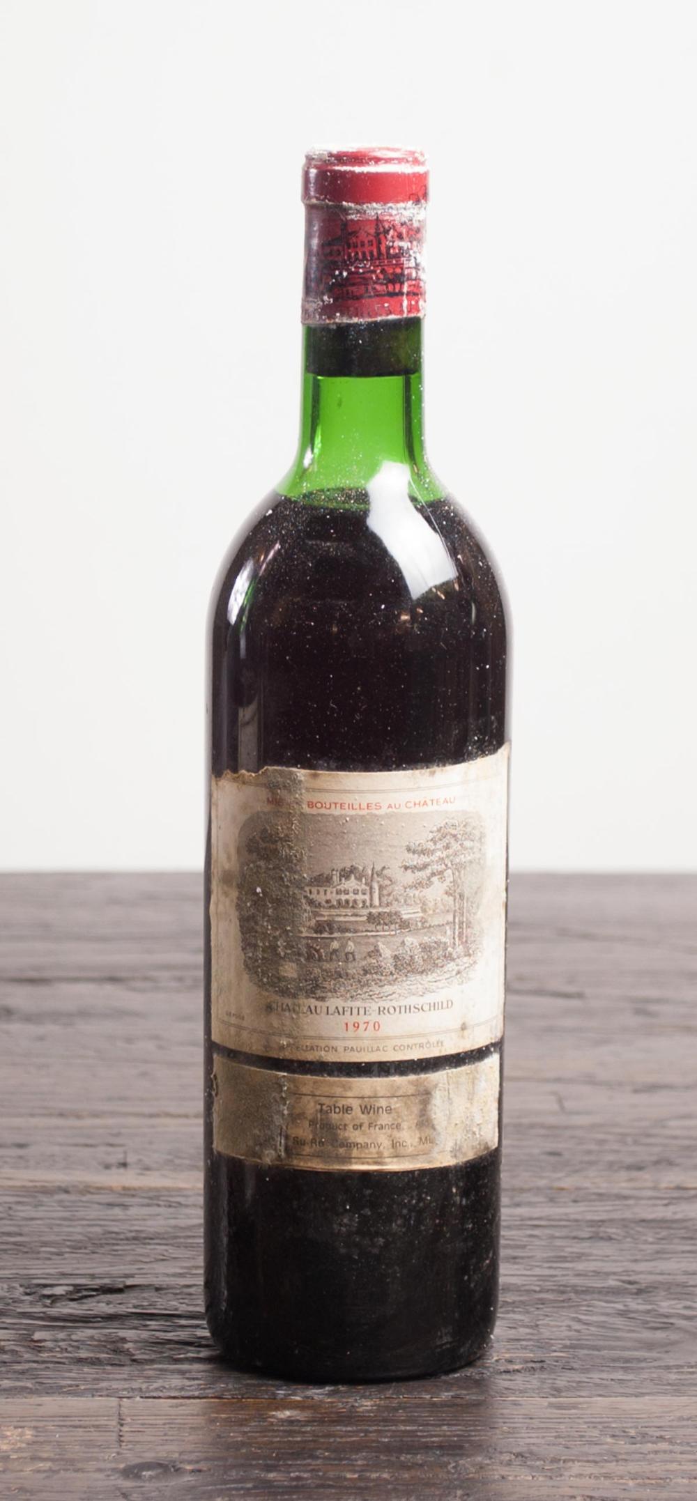SINGLE BOTTLE OF VINTAGE FRENCH RED