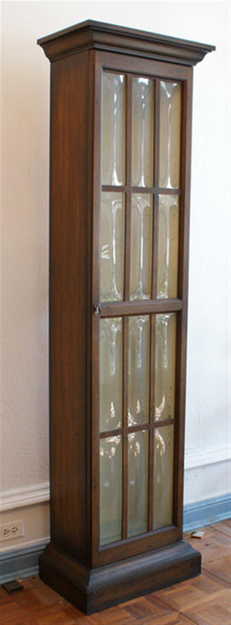 Single door mahogany curio