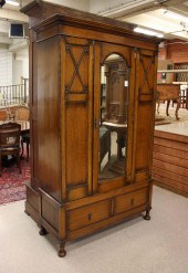 SINGLE DOOR OAK WARDROBE, ENGL