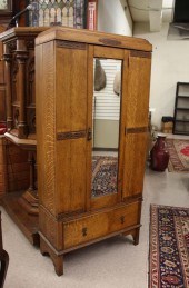 SINGLE-DOOR OAK WARDROBE, ENGL