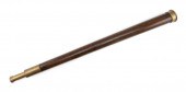 SINGLE-DRAW BRASS AND MAHOGANY