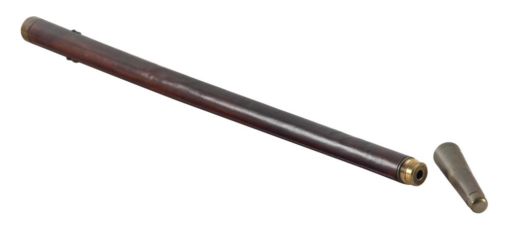 SINGLE-DRAW TELESCOPE CANE 19TH