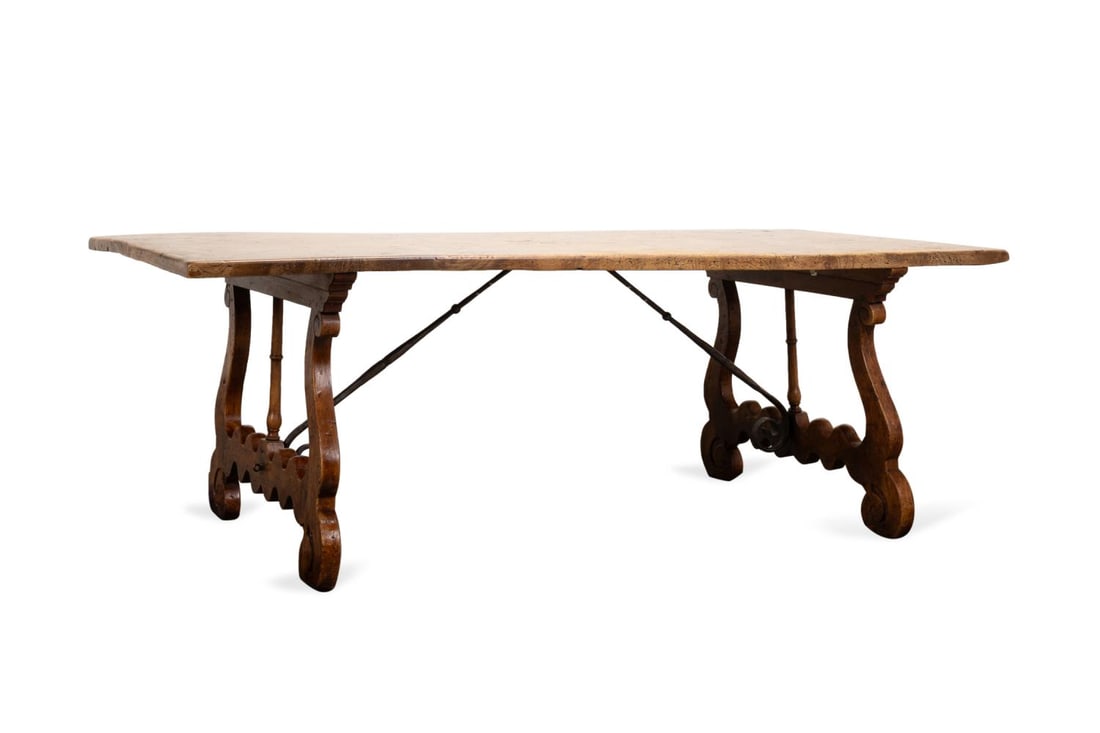SINGLE PLANK TOP BURLED WOOD