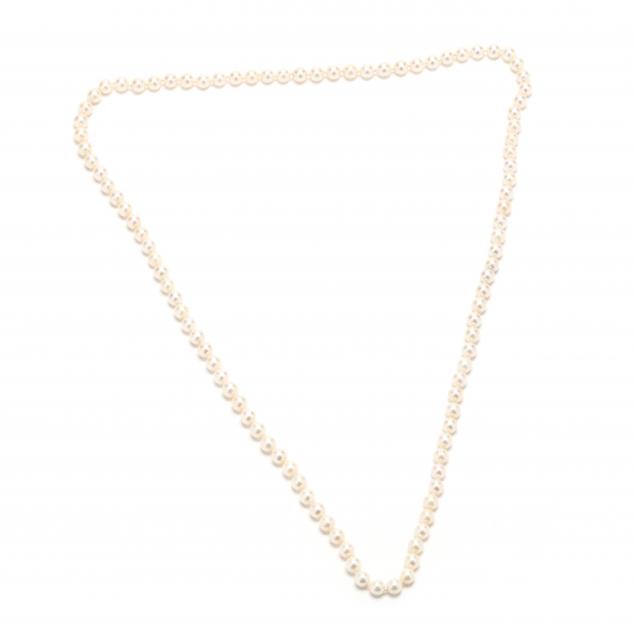 SINGLE STRAND PEARL NECKLACE