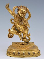 SINO-NEPALESE GILT COPPER ALLO