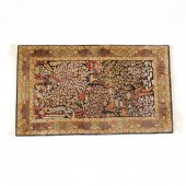 SINO-PERSIAN PICTORAL RUG Poss