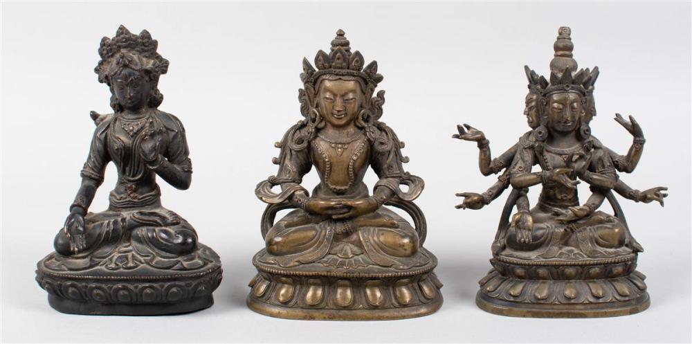 SINO-TIBETAN BRONZE FIGURE OF