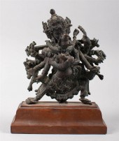 SINO-TIBETAN BRONZE FIGURE OF