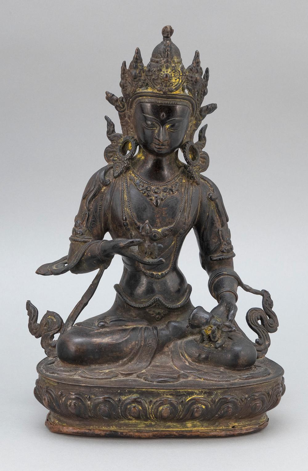 SINO-TIBETAN BRONZE FIGURE OF