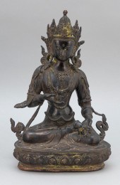 SINO-TIBETAN BRONZE FIGURE OF