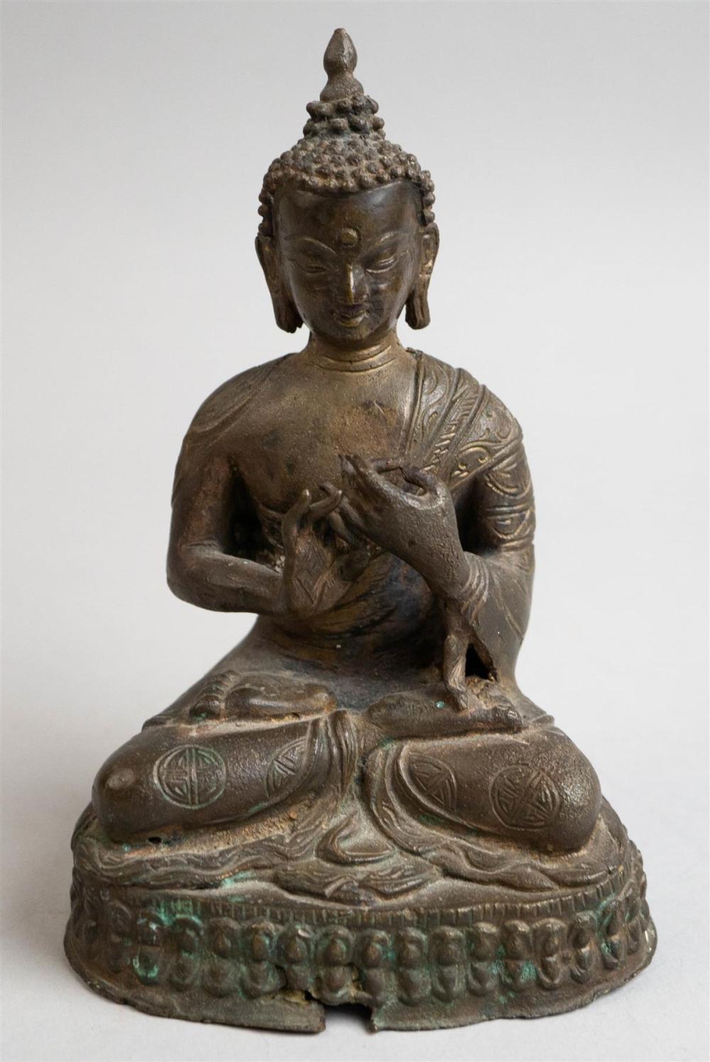 SINO-TIBETAN BRONZE SEATED