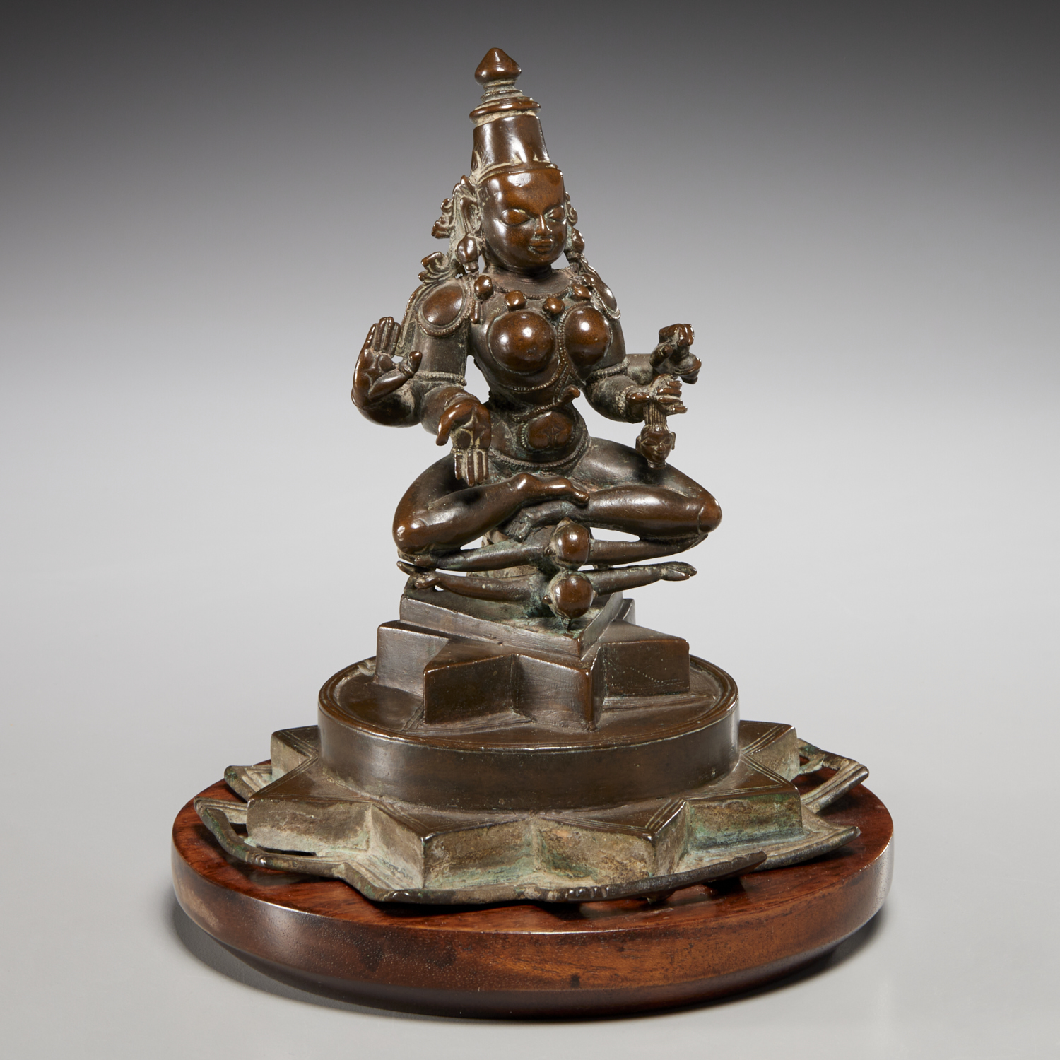 SINO-TIBETAN BRONZE VASUDHARA