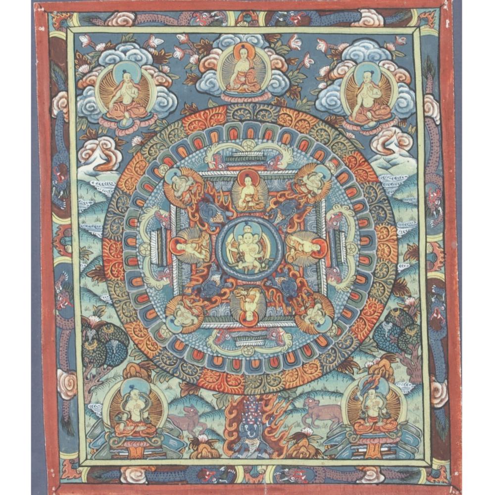 SINO-TIBETAN BUDDHIST THANGKA