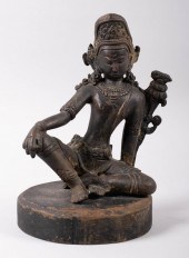 SINO-TIBETAN FIGURE OF A SEATE