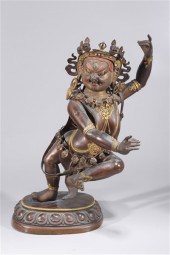 Sino-Tibetan gilt and polychro