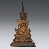 Sino Tibetan Gilt Bronze Buddh