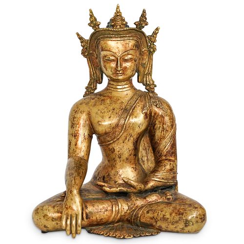SINO-TIBETAN GILT BRONZE