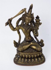 SINO-TIBETAN GILT-BRONZE OF SE