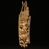 SINO-TIBETAN GILTWOOD CARVING