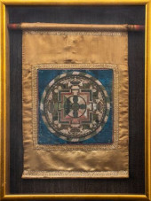 SINO-TIBETAN MANDALA THANGKA,