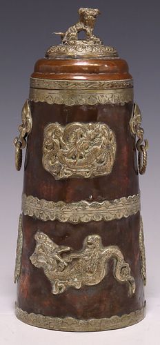 SINO-TIBETAN METAL-MOUNTED COPPER