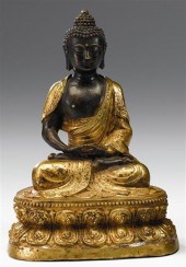 Sino-Tibetan partially gilt br