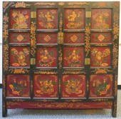 SINO-TIBETAN POLYCHROME DECORA