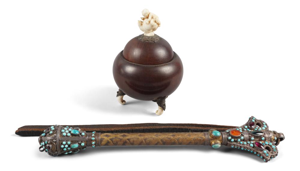 SINO-TIBETAN SHORT WHIP AND A