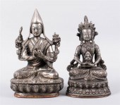 SINO-TIBETAN SILVERED BRONZE S