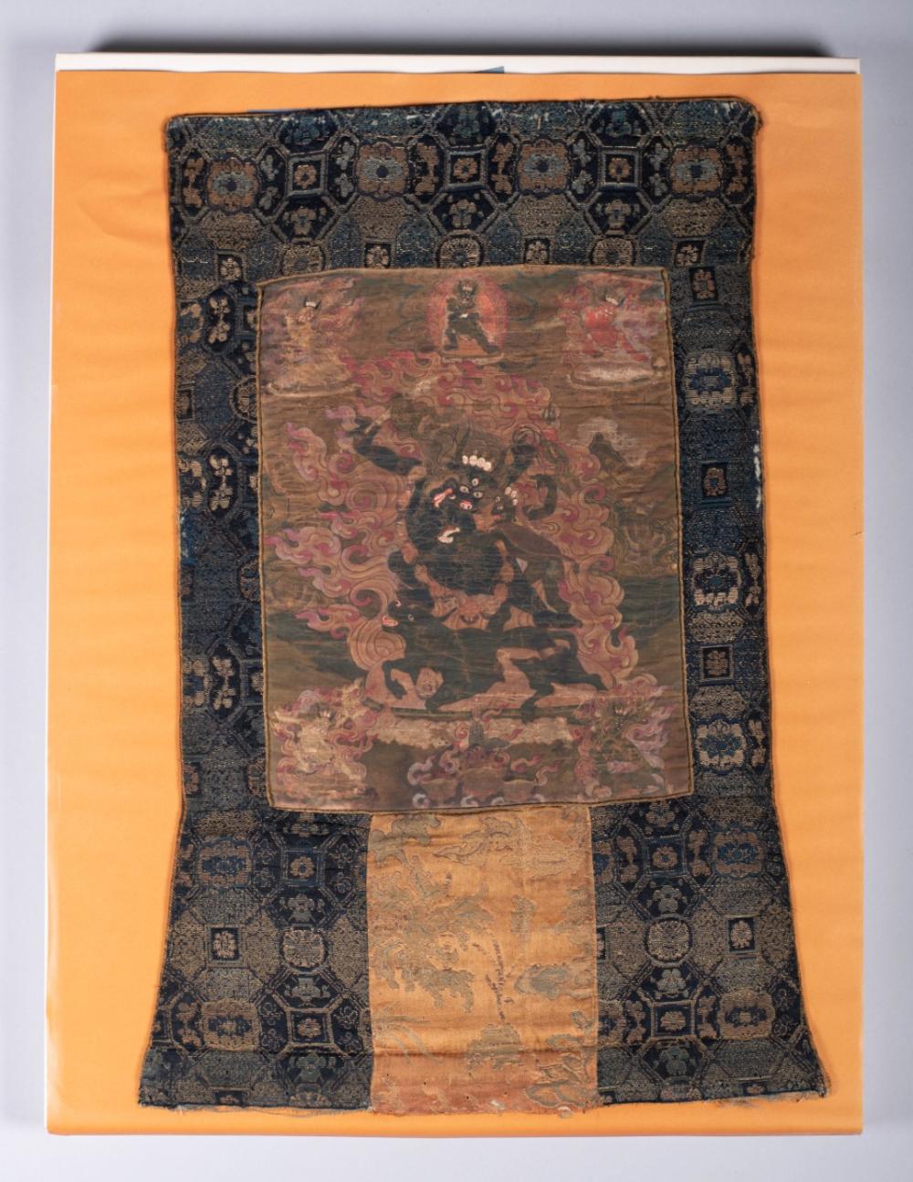 SINO-TIBETAN THANGKA DEPICTING