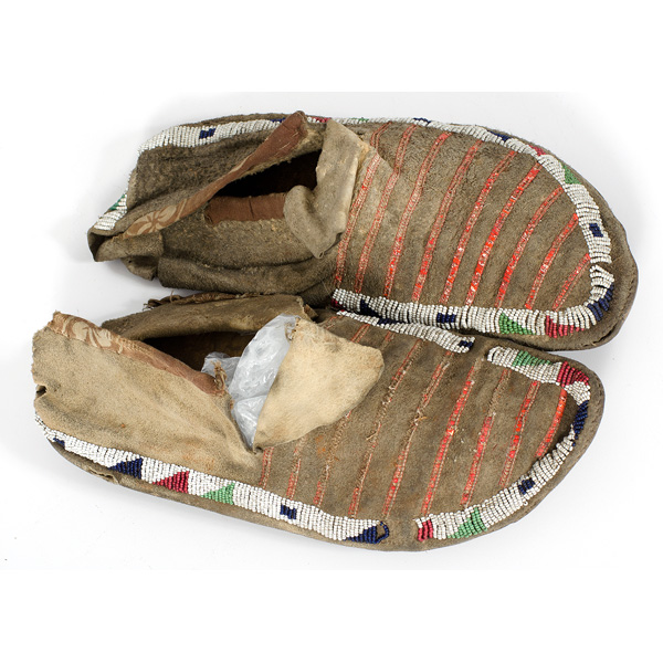 Sioux Beaded and Quilled Hide
