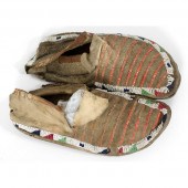 Sioux Beaded and Quilled Hide