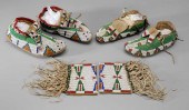 Sioux Beaded Arm Cuffs, Moccas