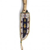 Sioux Beaded Buffalo Hide Knif