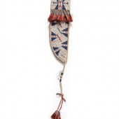 Sioux Beaded Buffalo Hide Knif