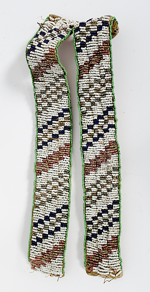Sioux Beaded Hide Arm Bands