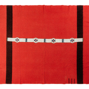 Sioux Beaded Hide Blanket Strip, on