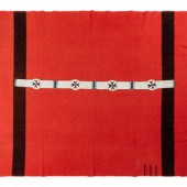 Sioux Beaded Hide Blanket Stri