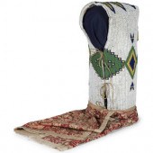 Sioux Beaded Hide Cradle
late