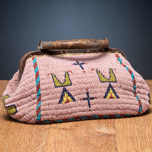 Sioux Beaded Hide Doctor's Bag late