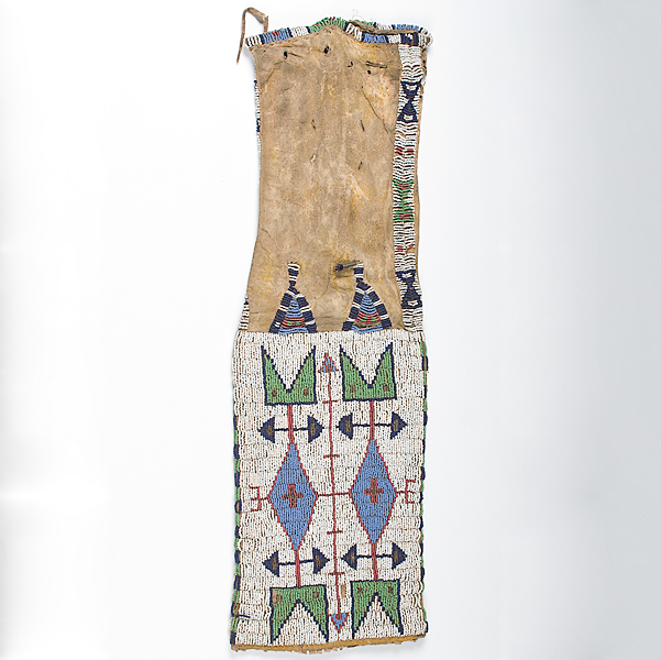 Sioux Beaded Hide Tobacco Bag
