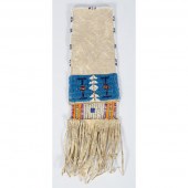 Sioux Beaded Hide Tobacco Bag