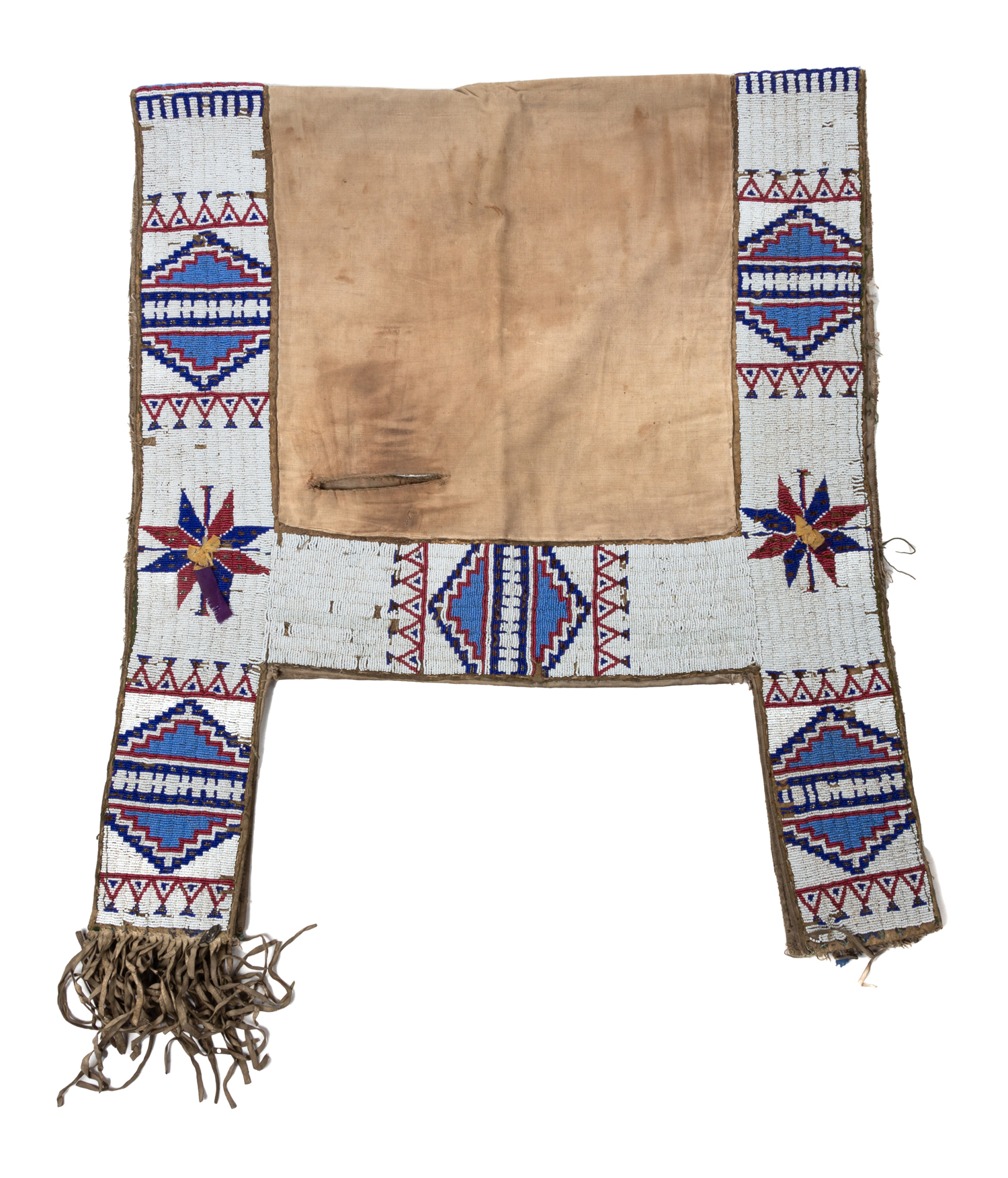 SIOUX BEADED SADDLE BLANKET Late