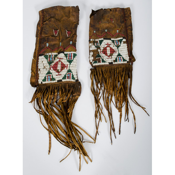 Sioux Child's Beaded Buffalo Hide