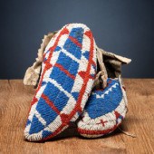 Sioux Fully Beaded Hide Moccas