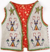 SIOUX INDIAN BEADED BOY'S VEST