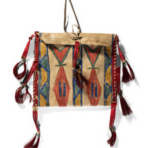 Sioux Painted Parfleche Envelope ca