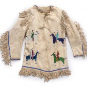 Sioux Pictorial Beaded Hide Ja