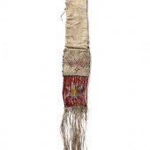 Sioux Quilled Hide Tobacco Bag