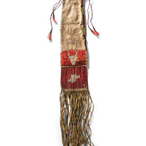 Sioux Quilled Tobacco Bag, with